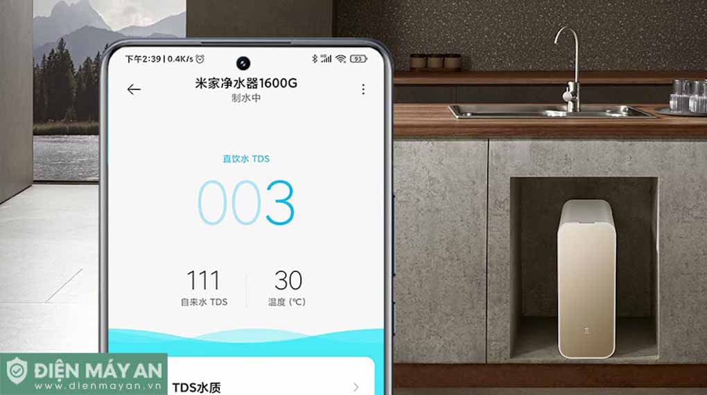 Máy lọc nước tích hợp vòi Xiaomi Mijia 1600G MR1682